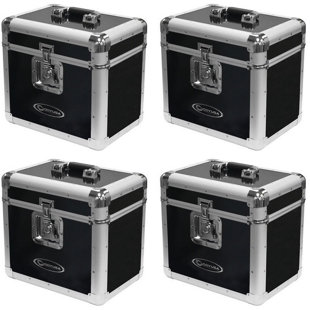 Odyssey LP Vinyl Records Utility Transport Case for 70 12 Inch Records (4 Pack) (Set of 4)