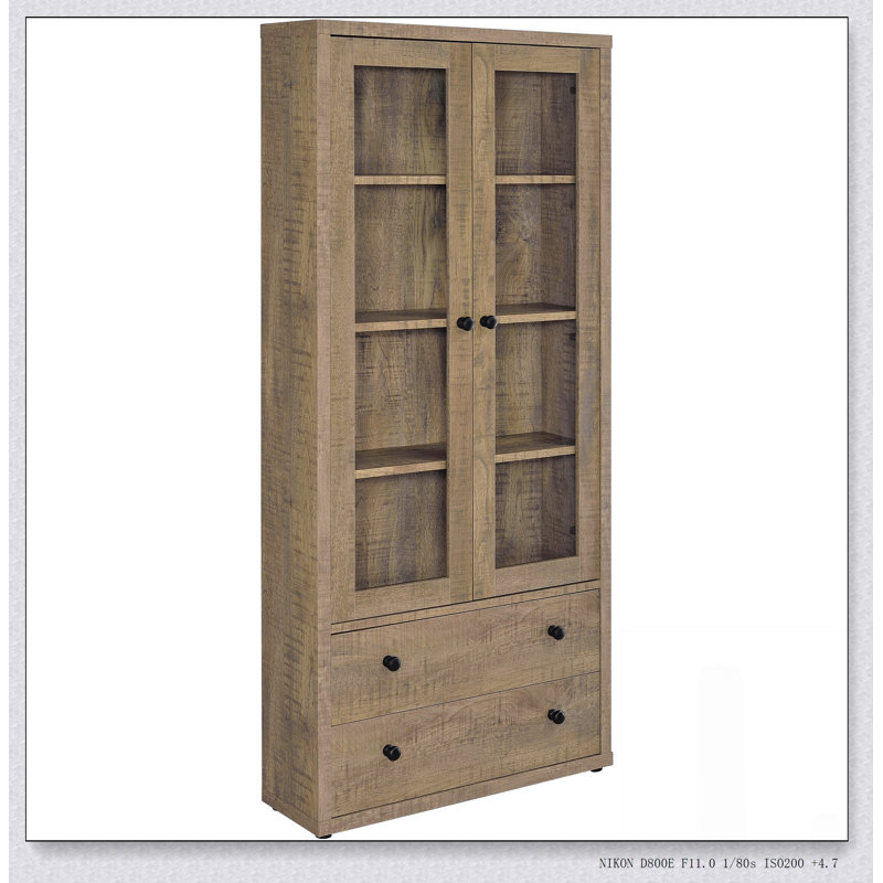 Vitrine à 4 tablettes Idaho, Brown