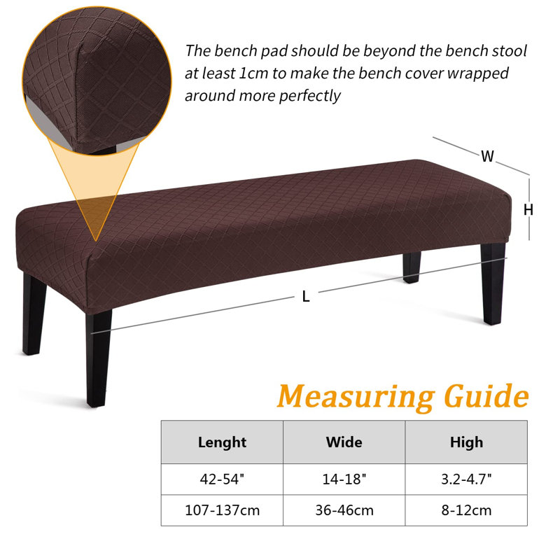 Housse pour repose-pieds, Mélange de polyester chocolat
