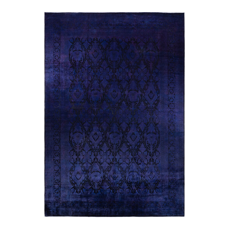 Tapis indigo / noir 11 pi 10 po x 17 pi 7 po Campton