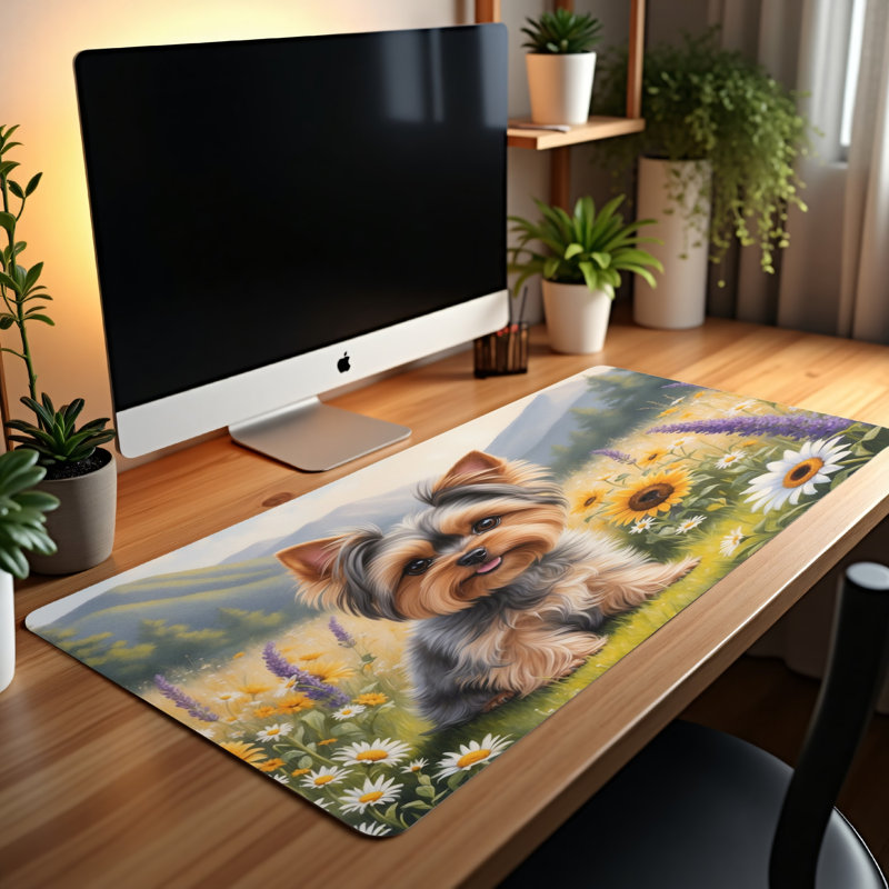 Polyester Desk Pad, 14.4x12.1