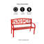 Banc de jardin en métal Araneli Cardinals-1646558636