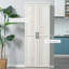 Garde-manger autoportant à 5 tablettes, 63 po avec 2 tablettes réglables, blanc pour armoire de salle à manger