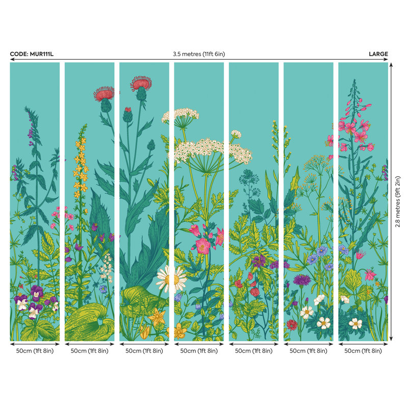 Cooperton Wall Mural, 280cm L x 350cm W