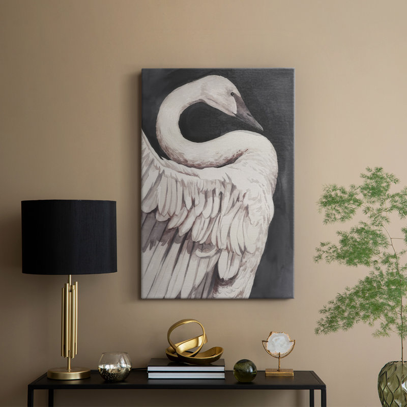 Swan Dance I -Gallery Wrarap Cavas, H 60 po x l 40 po