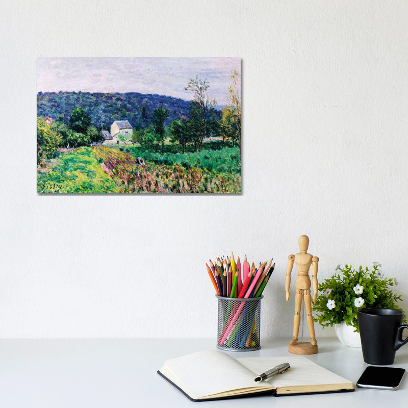 Hills Surrounding Paris, 1879 by Alfred Sisley - Wrapped Canvas Gallery-Wrapped Canvas Giclée, 20.32cm H x 30.48cm W