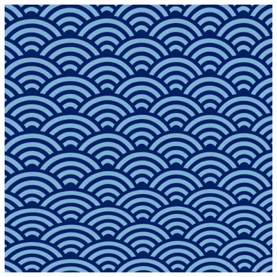 Blue Wave Pattern Blankets