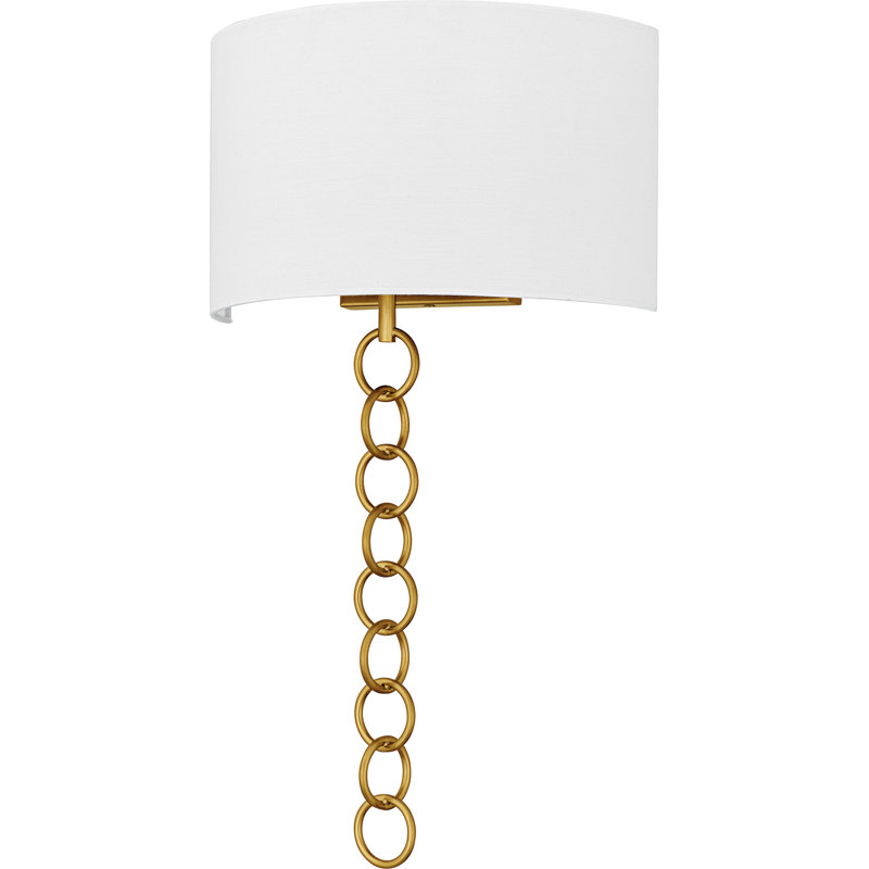 Applique murale 2 lumières Baynes, Brushed Gold