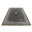 Hand Knotted Wool Area Rug in Silver And White-189673704