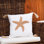 Seastar Handmade Wood Beaded Throw Pillow