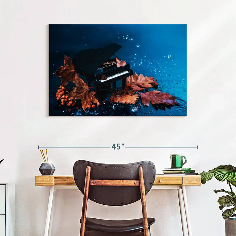 Abarca Autumn Tiny Piano, 26" H x 39" W