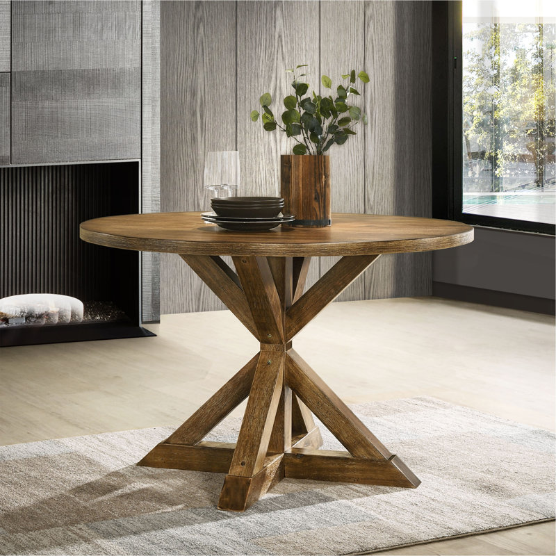 Table de salle à manger Windvale, H 31,5 po x L 47,25 po x l 47,25 po, Noir