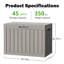 Boîte de rangement pour terrasse 45 po-127114869