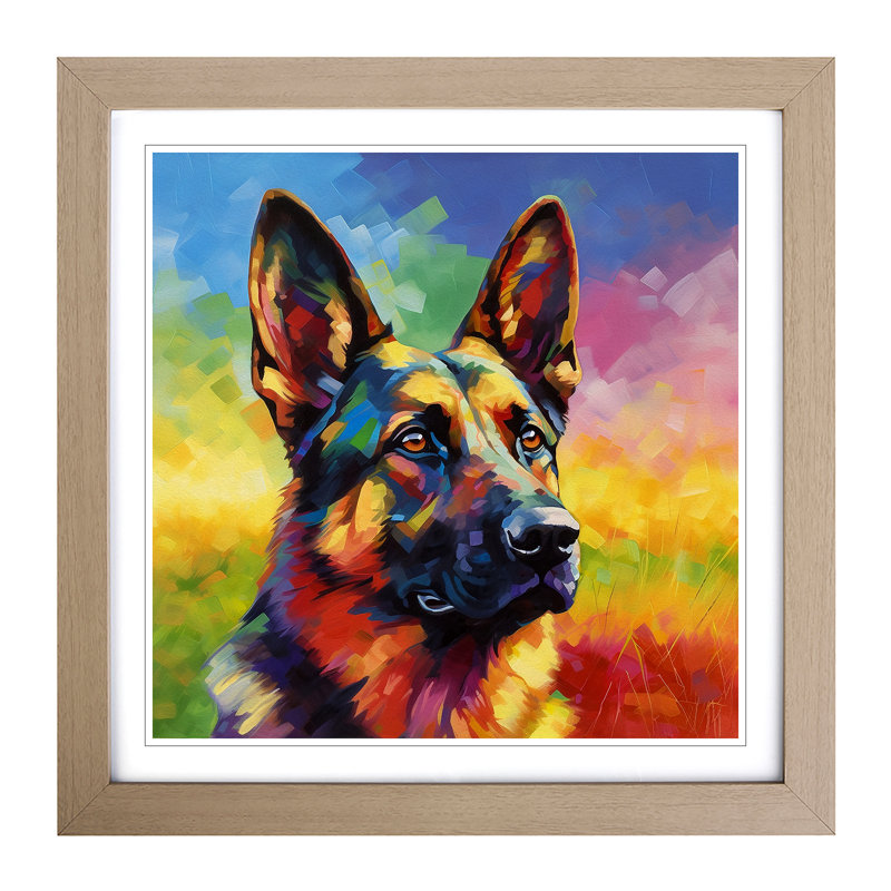 Single Picture Frame Print on Wood, Oak