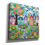  «Quilt Style Scene 1» par Rey Klimt, art mural sur toile, 18 po x 18 po