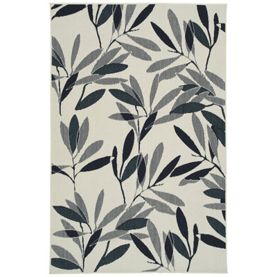 Modern, Textured Cut Pile Rectangle Throw Rug