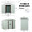 6Ft X 5Ft Outdoor Metal Storage Shed With Metal Foundation ,White-123951060-123951063