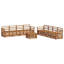 253cm Wide Patio Sectional Set