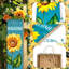 Panneau de bienvenue en bois avec tournesol, décoration rustique printanière pour porche, panneau mural décoratif pour la maison