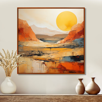 Bold Landscape Canyon Desert VII - Canyon Canvas Art