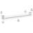 UTAH Wood Wall Shelf, 32", White, 2Pcs
