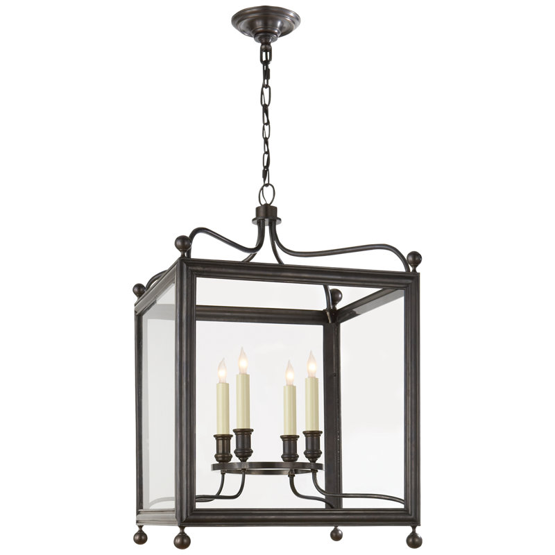J. Randall Powers Greggory Small Lantern, Bronze, 19" H x 12" W x 12" D