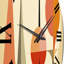 Pleine horloge murale Mid-Century-93380603