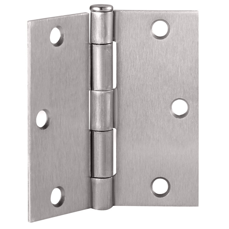 Charnières de porte 3 1/2 po à 3 1/2 po, Noir mat