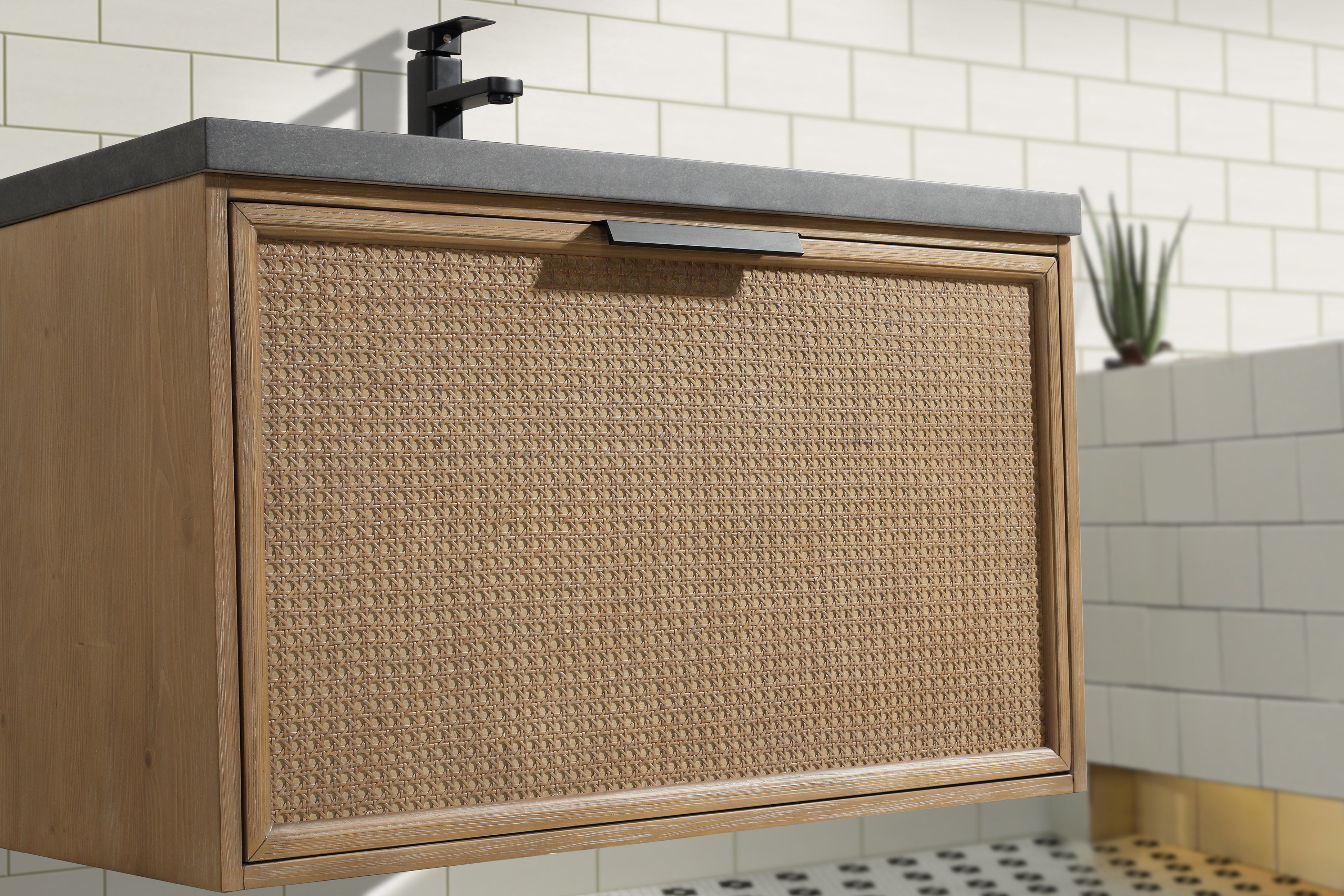 Joss & Main Appa 36" Floating Bathroom Vanity Weathered Fir & Reviews