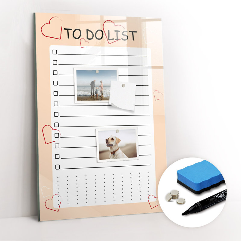 Magnetic Glass Dry Erase Board