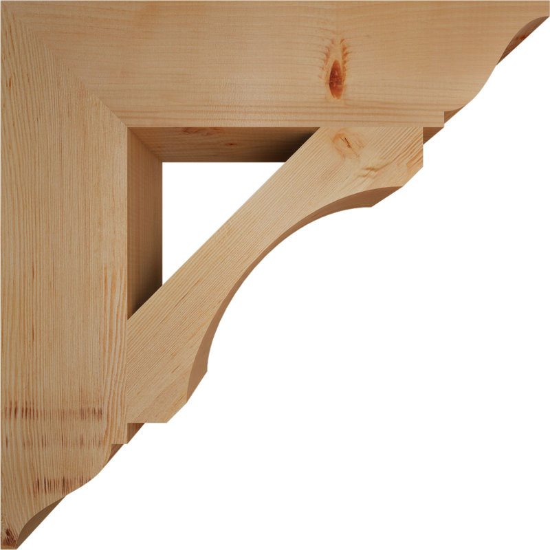 Support traditionnel lisse l 5 1/2 po x P 26 po x H 26 po, sapin Douglas, Douglas (lisse), H 26 po x l 5,5 po x P 26 po