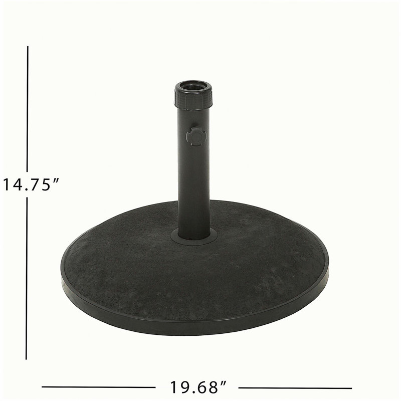 PORTE-UM ROND 55 LBS, Noir