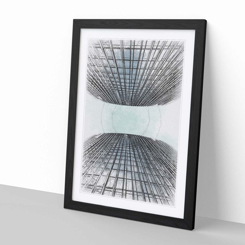 Sketching the Architecture Vol.48 - Picture Frame Drawing Print, 36cm H x 27cm W x 2cm D, Black Framed