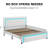 Alber Upholstered Platform Bed Frame with LED Lights,with Diamond Tufted No Box Spring Needed-1988990738-1988990740