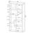 8-shelf Geometric Bookcase-362948025