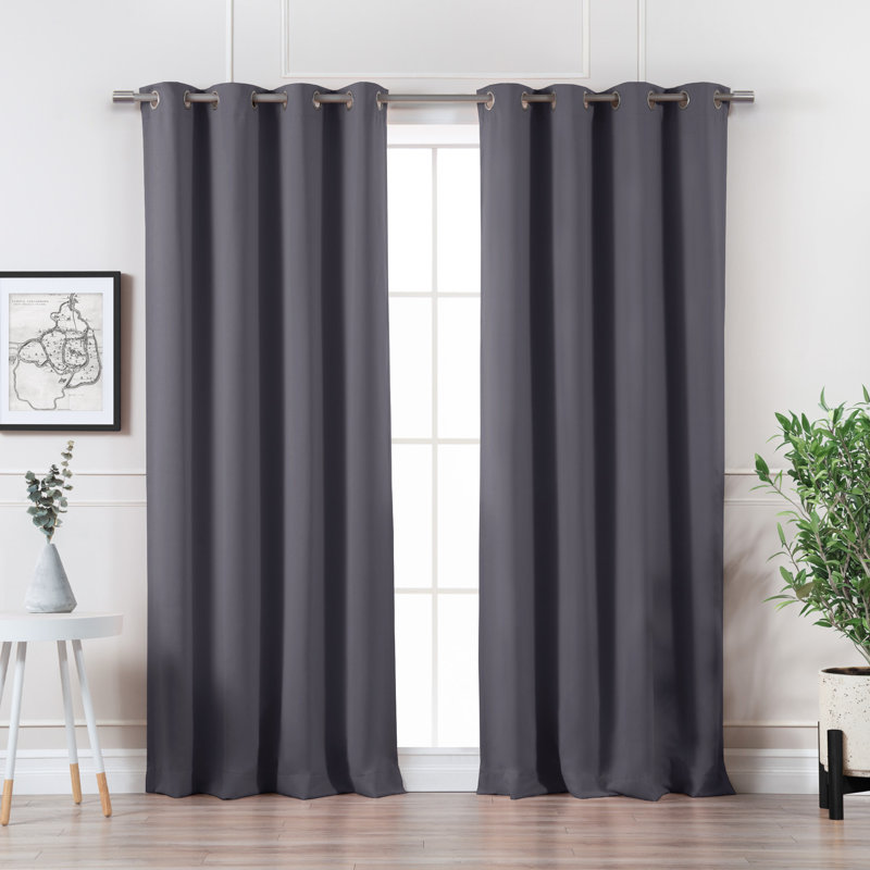 Schaeffer Blackout Sliding Panel Pair, 52" W x 84" L, Stone