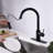 Euro Collection High-Arc Single Handle Kitchen Faucet with 2-Function Pull-Down Spout Sprayer - Matte Black-52012535