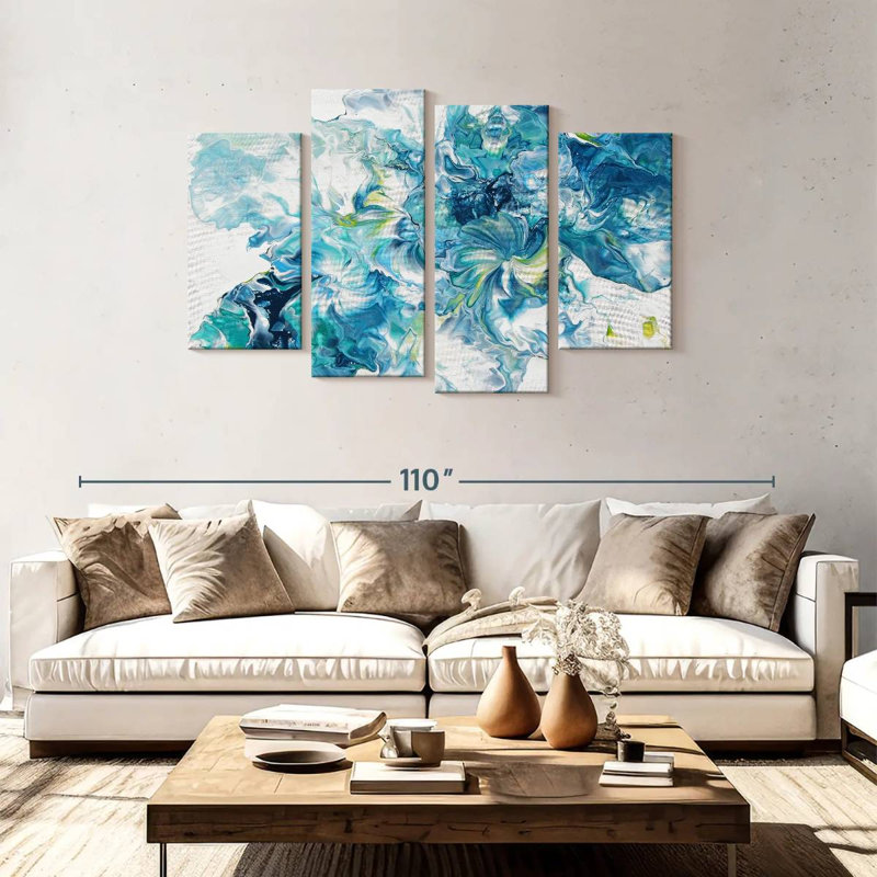 Avery abstrait versant VI, H 48 po x l 75 po