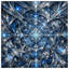 Couvre-lit matelassé bleu complexe Fractal-126176759