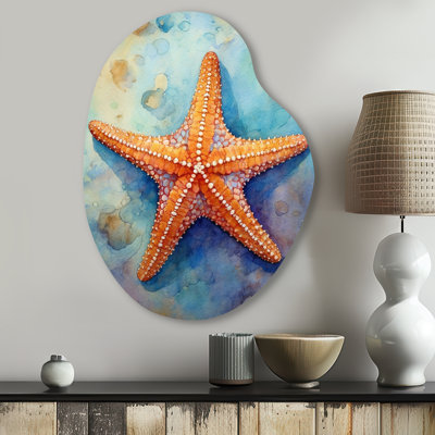 Robicheaux - Étoile de mer en forme de poire, art mural asymétrique en métal