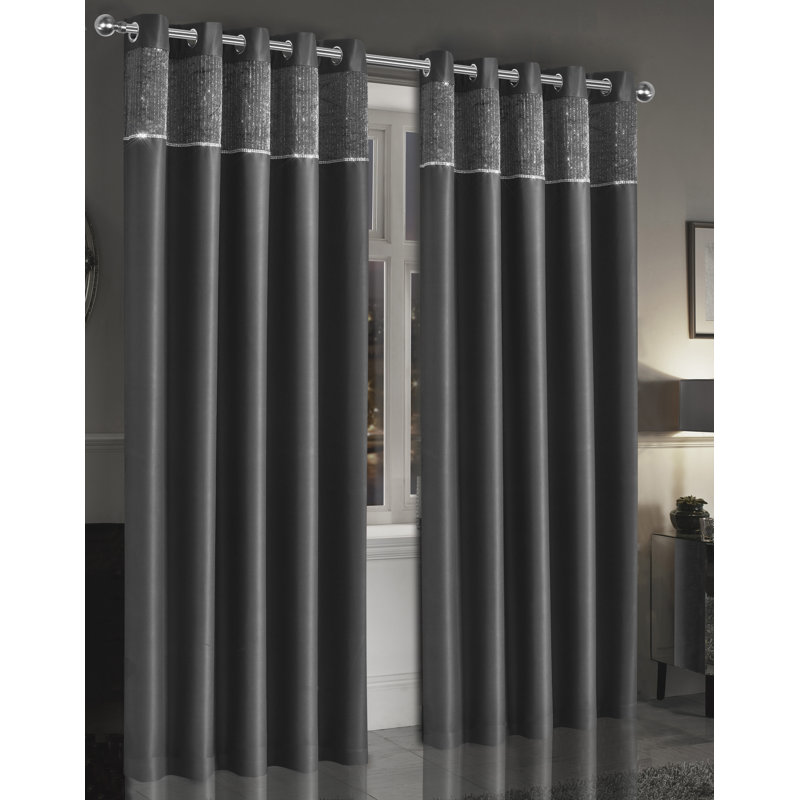 Crandall Blackout Curtain Pair, Width 165 x Drop 137 cm