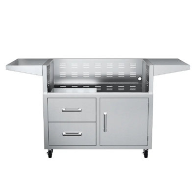 EdgeStar Outdoor Party 69.62'' W x 26.94'' D Stainless Steel Grill Cart Or Table