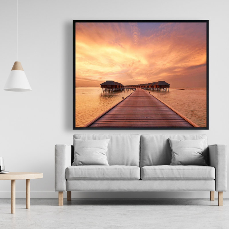 Sea Villas Print On Canvas