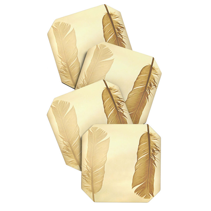 Bamboo Square 4 Piece Coaster Set