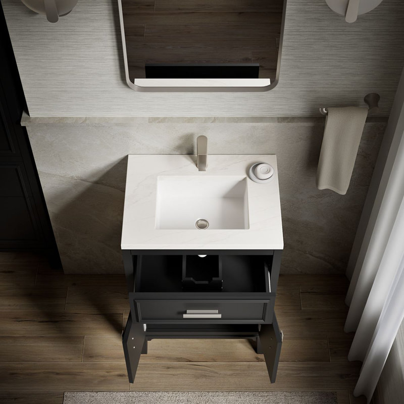 Ensemble de meuble-lavabo Southerk, Gris ardoise, 24"