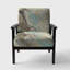 Adrees - Blue Geometric Water - Fauteuil rembourré d'appoint moderne