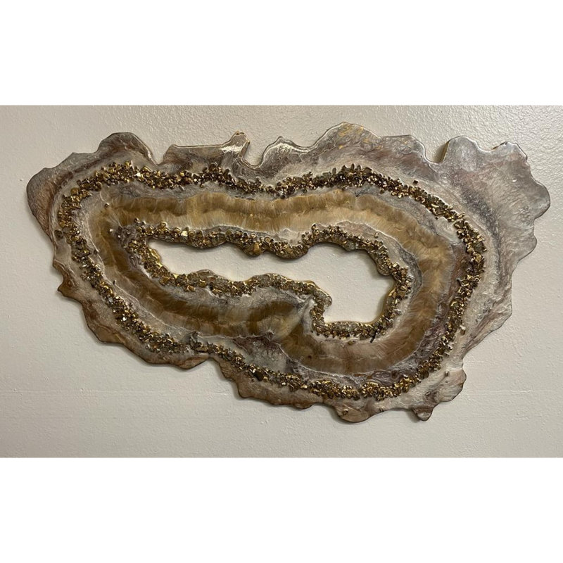 Handmade Modern Abstract Wall Decor on Resin