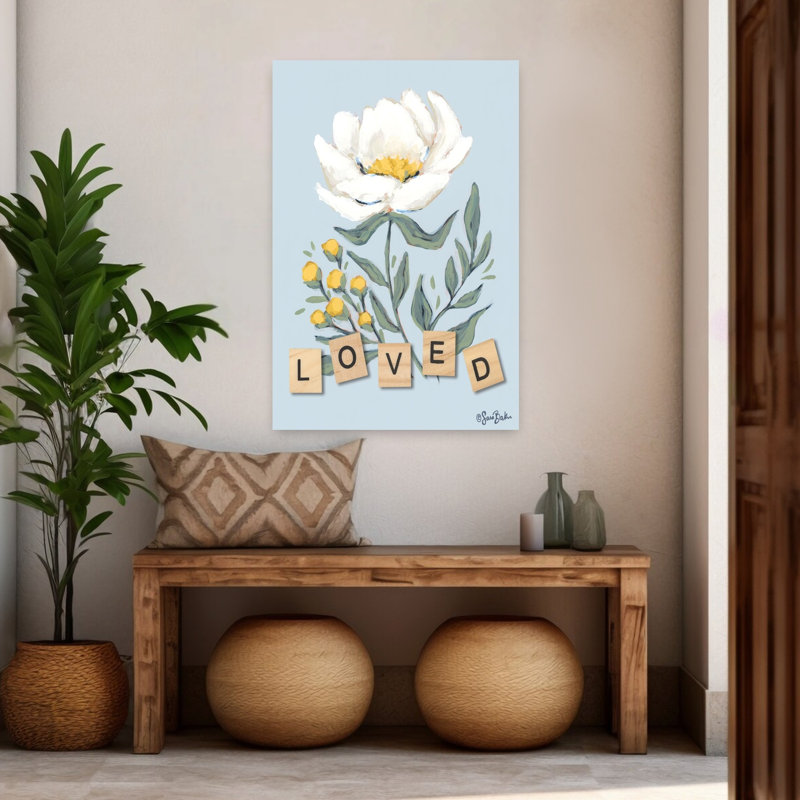 Art floral printanier Happy Flower, H 48 po x l 32 po
