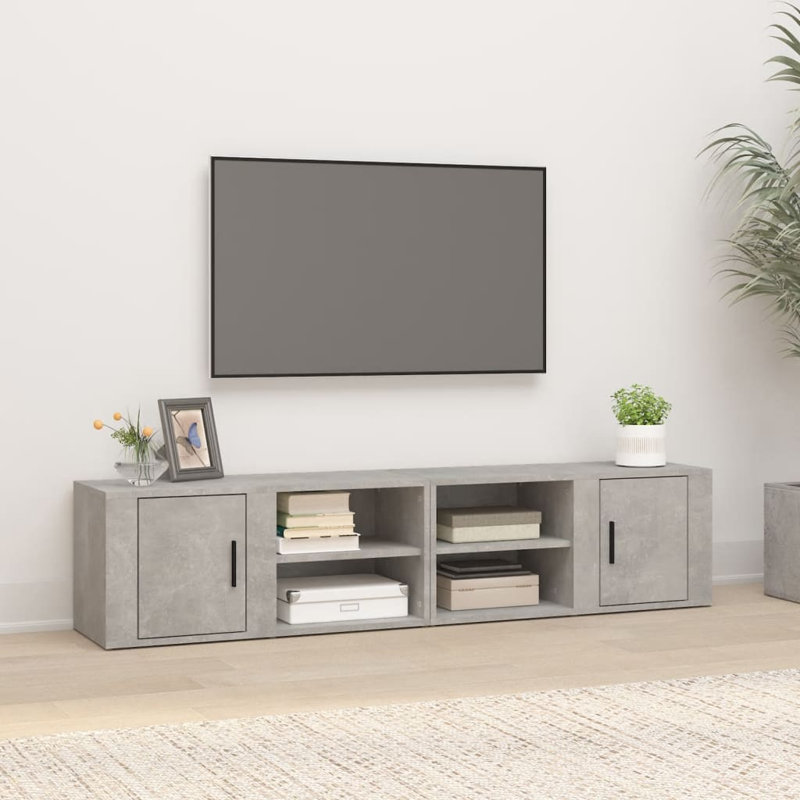 Keebler Unfinished TV Stand for TVs up to 32", Concrete Grey