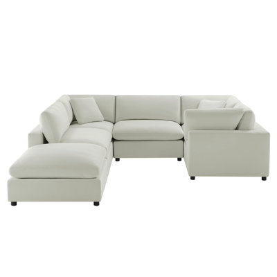 Caylie Modular 6-Piece Sectional - Ivory